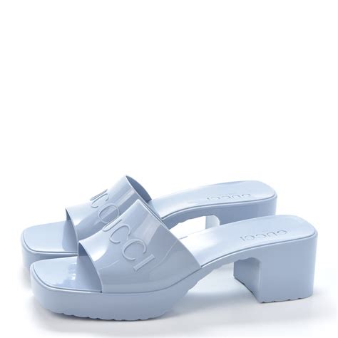 blue Gucci slides women